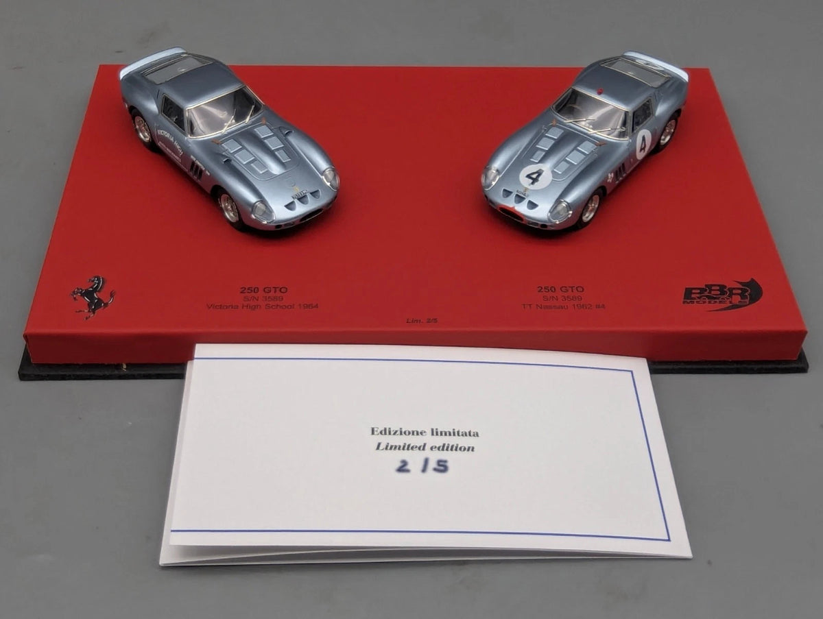 Modellautos 1:43 BBR  Ferrari 250 GTO S/N 3589 Set 2-tlg. 2/5 OVP