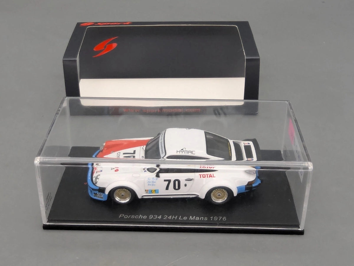 Modellautos 1:43 Spark S9822 Porsche 934 24h Le Mans 1976 #70 OVP