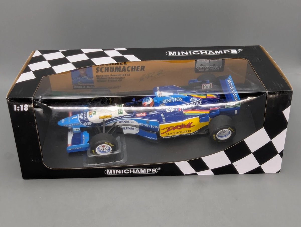 Modellautos 1:18 Minichamps Benetton Renault B195 WINNER #1 M. Schumacher OVP