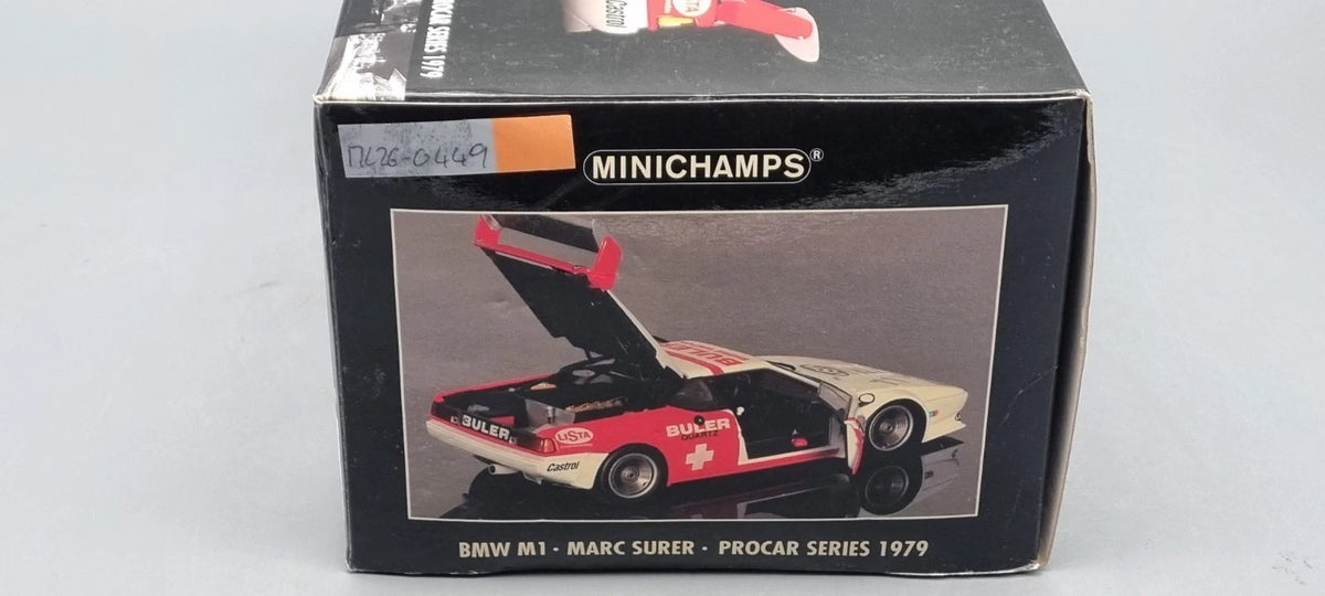 Modellautos 1:18 Minichamps 180 792971 BMW M1 Procar Series 1979 #71 Surer OVP