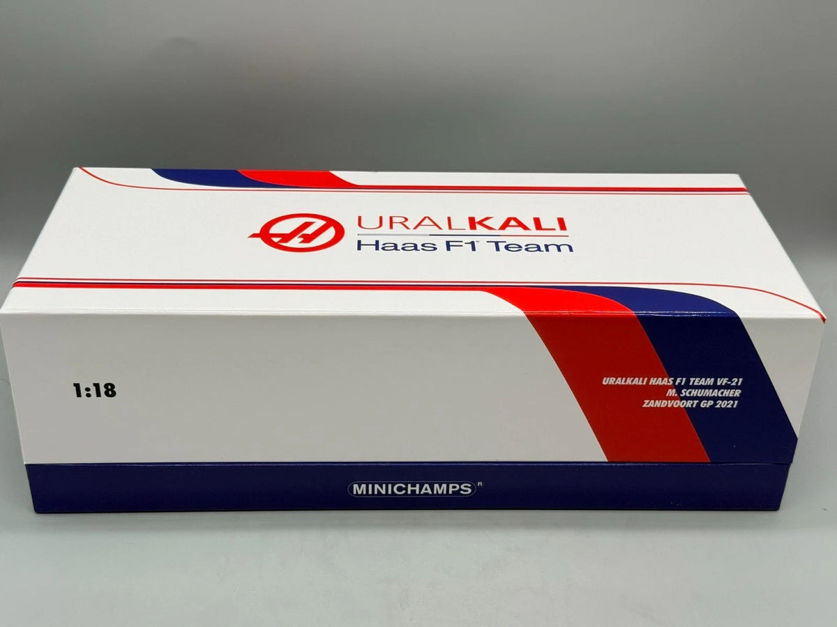 Modellautos 1:18 Minichamps Uralkali Haas F1 Team VF-21 M.Schuhmacher mit OVP