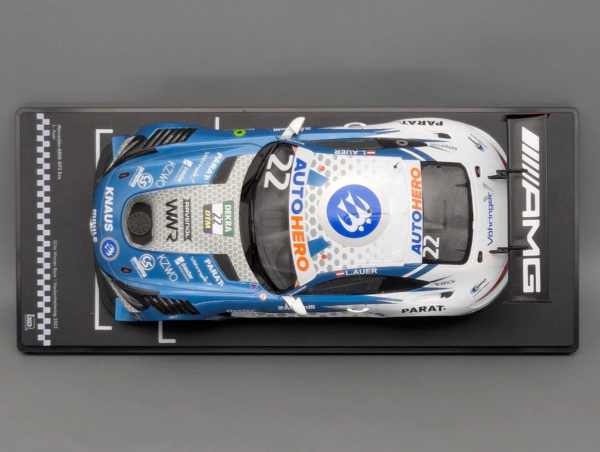 Modellautos 1:18 Ixo Mercedes AMG GT3 Evo WINNER Hockenheim DTM 2022 #22 mit OVP