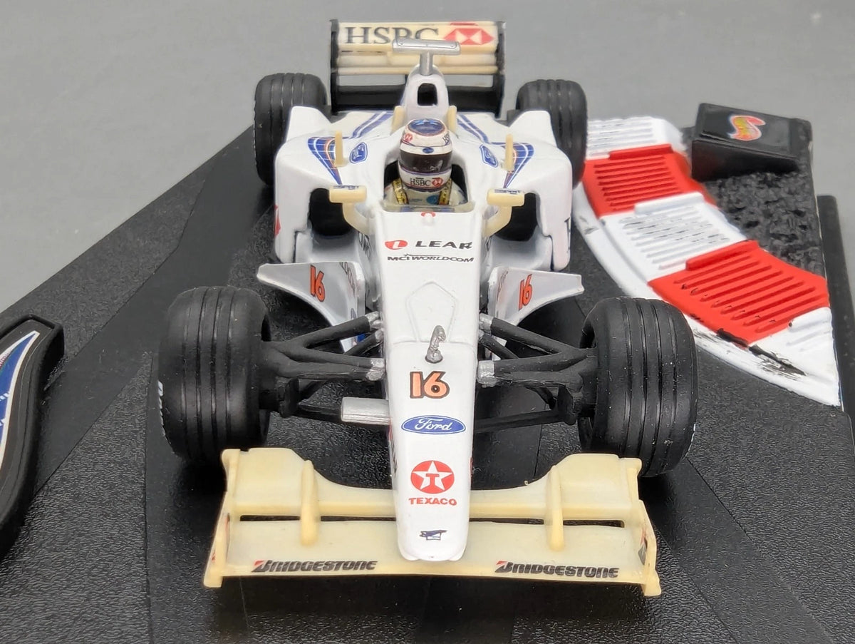 Modellautos 1:43 Hot Wheels Racing Stewart Ford sf3 #16 R. Barichello mit OVP
