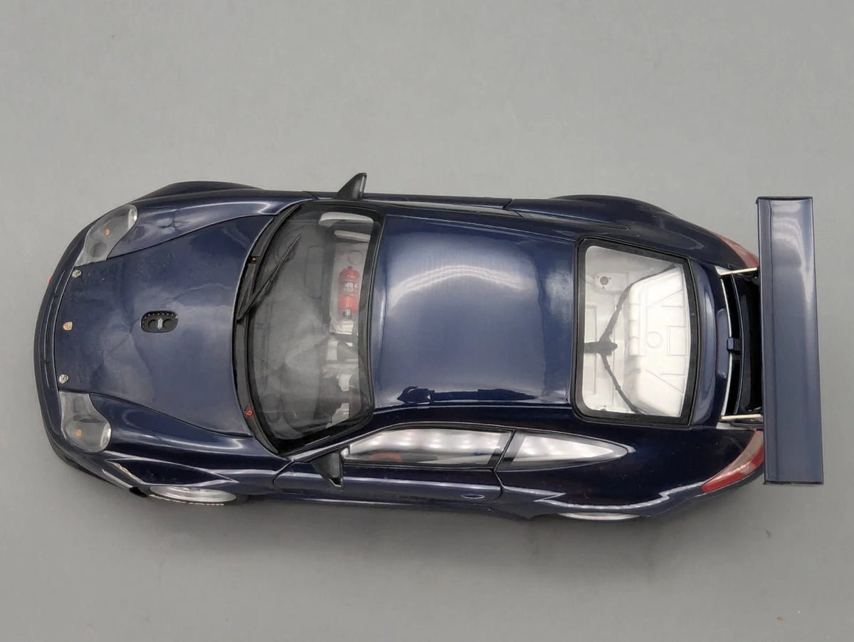 Modellautos 1:18 Minichamps Porsche 911 GT3 RSR 2004 Blau mit OVP
