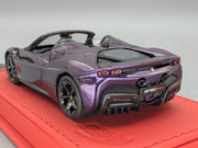Modellautos 1:43 BBR CALSITO Ferrari SF90 Spider Ltd 12/20 Viola Hong Kong OVP