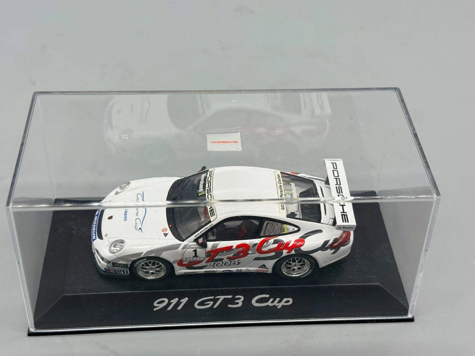 Modellautos 1:43 Minichamps Porsche 911 GT3 Cup 2006 #1 Bernhard WAP Dealer OVP