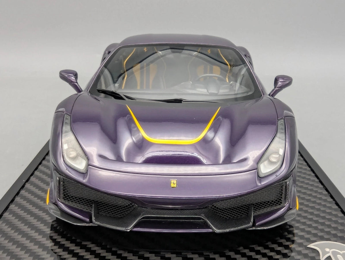 Modellautos 1:18 BBR Ferrari 488 Pista 2018 Violet Ltd 03/05 Stck in OVP