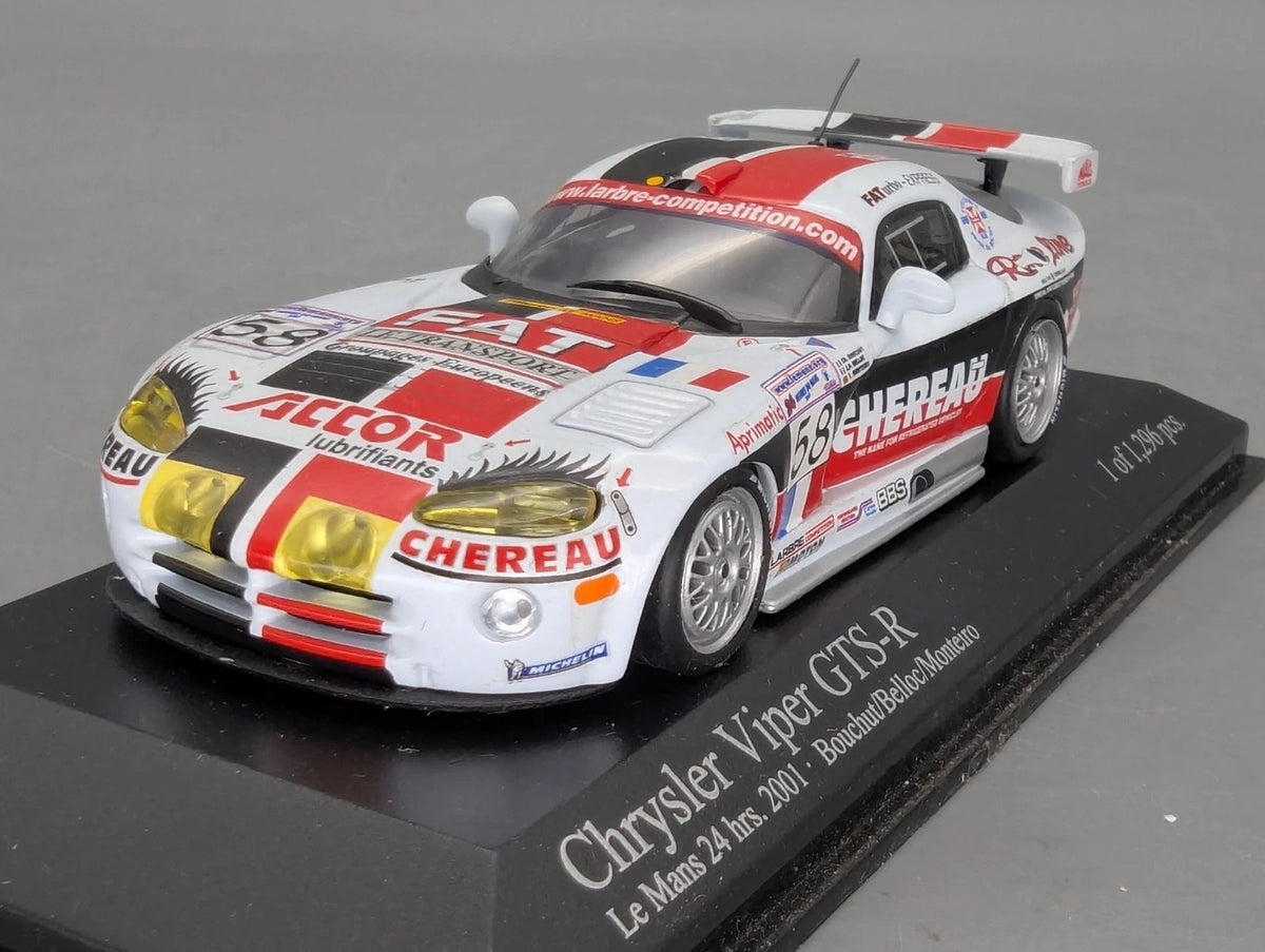 Modellautos 1:43 Minichamps Chrysler  Viper GTS-R 24h Le Mans 2001 #58 OVP