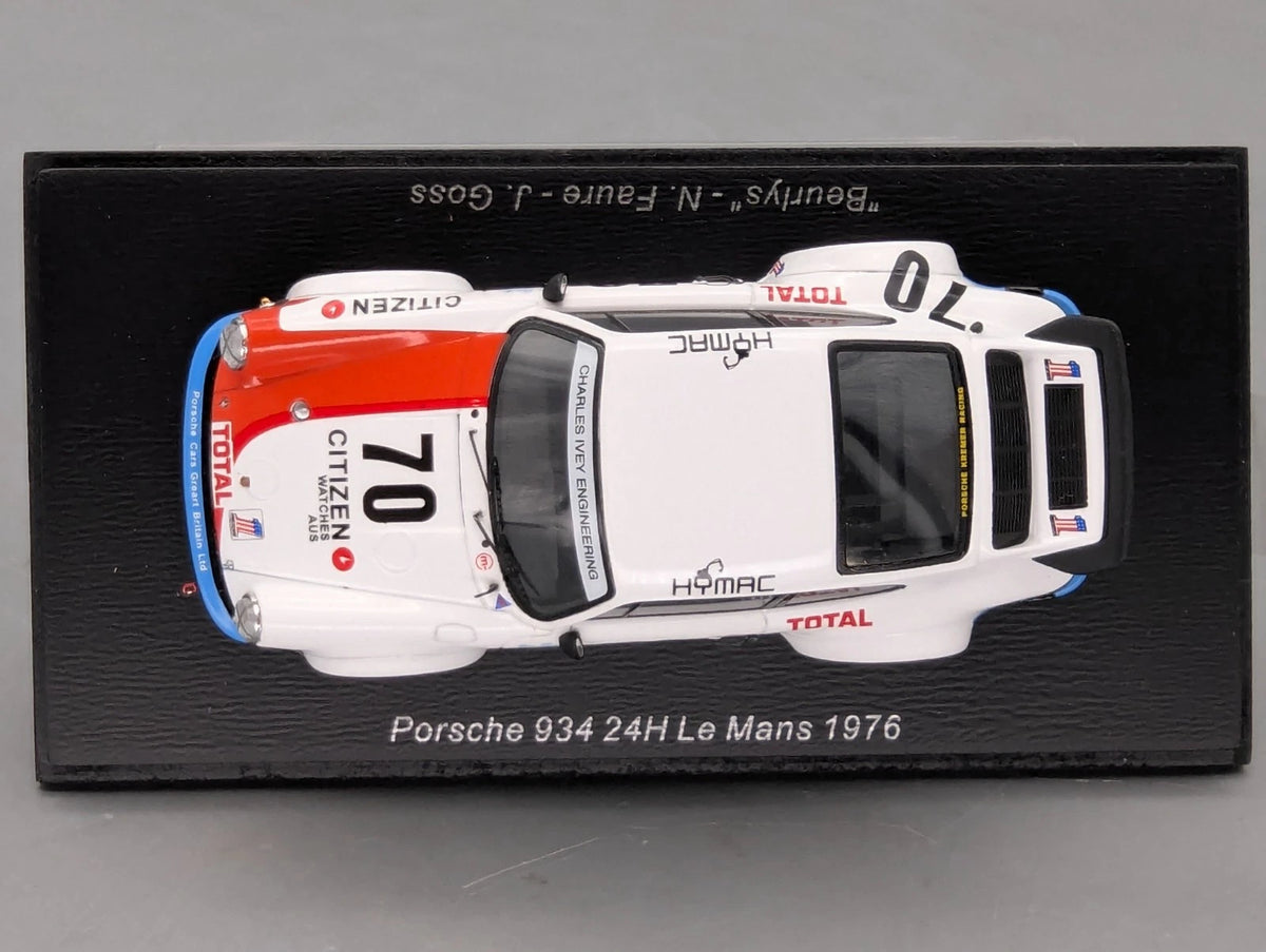 Modellautos 1:43 Spark S9822 Porsche 934 24h Le Mans 1976 #70 OVP