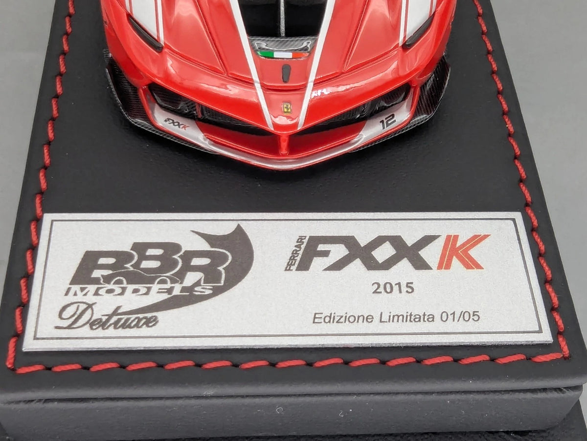 Modellautos 1:43 BBR Deluxe Ferrari FXX-K Rosso Scuderia Car #12 Ltd 01/05 OVP