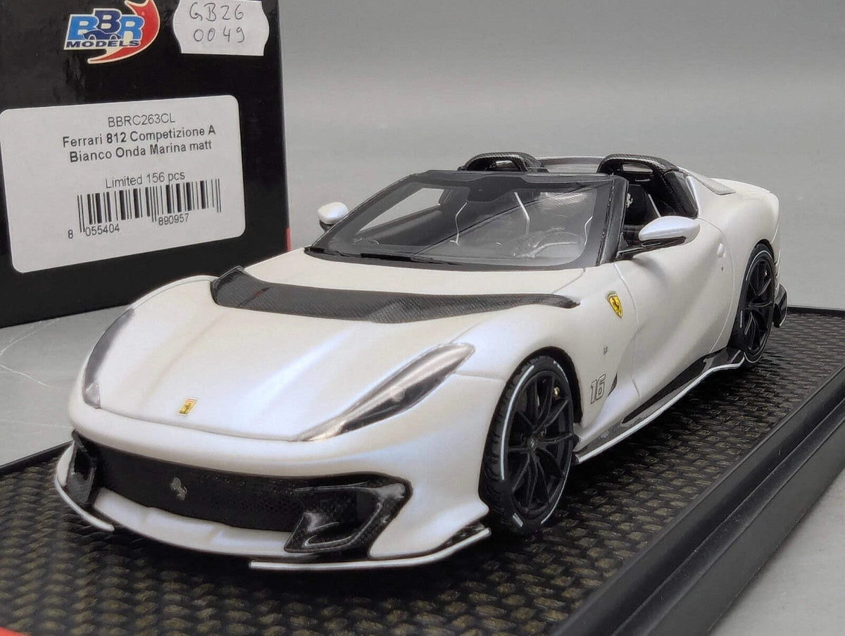 Modellautos 1:43 BBR Concept43 Ferrari 812 Competizione Aperta Weiß 091/156 OVP
