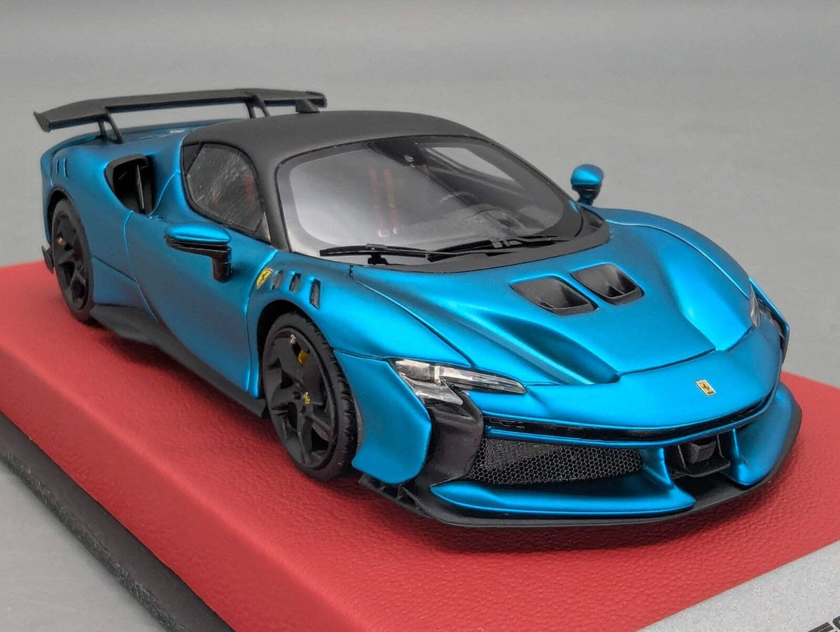 Modellautos 1:43 BBR Concept43 Ferrari SF90XX Stradale C Matt Blue Ltd 07/15 OVP