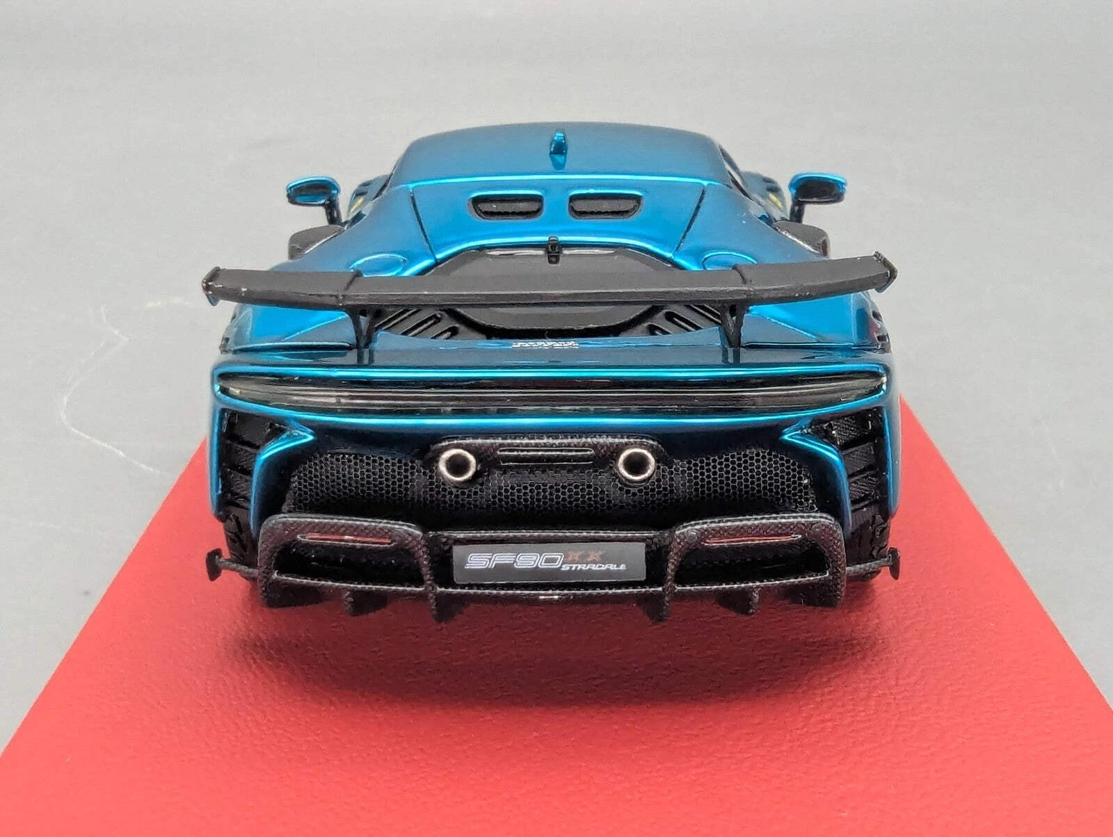 Modellautos 1:43 BBR Concept43 Ferrari SF90XX Stradale Chrome Blue Ltd 03/20 OVP