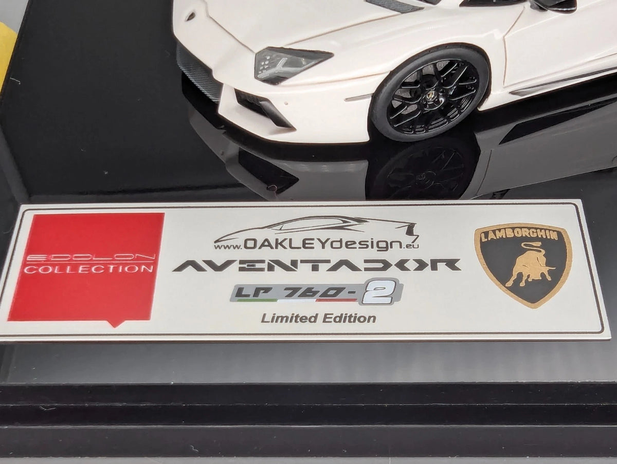 Eidolon Make Up 1:43 Lamborghini Aventador LP760-2 Engine Set Oakley Weiß OVP