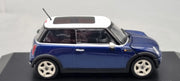 Modellautos 1:43 Minichamps Mini Cooper Indi Blue Ltd 1/2304 Vitrine