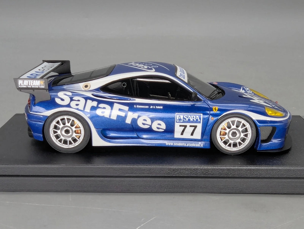 Modellautos 1:43 BBR Ferrari 360 Modena N/GT 2004 Ltd 20/50 #77 OVP