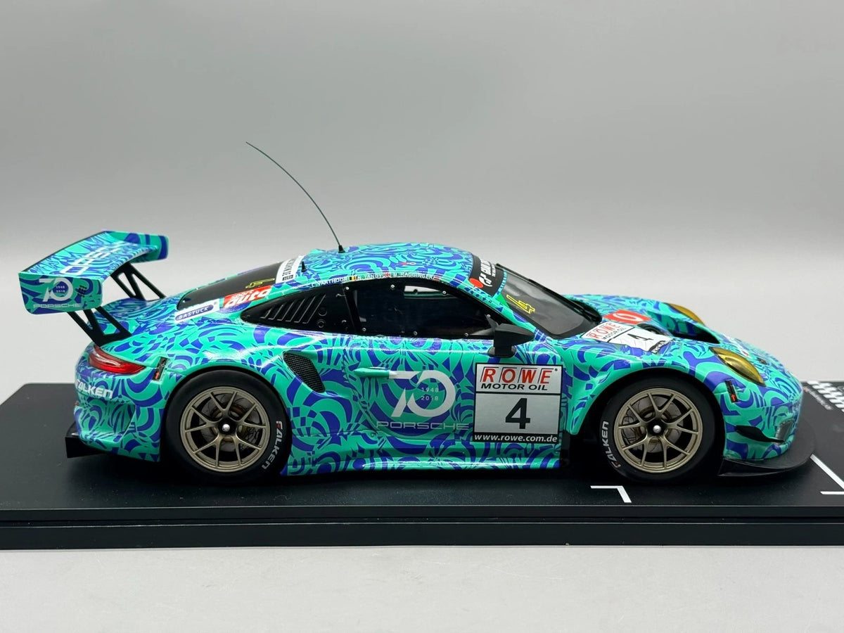 Modellautos 1:18 Ixo Porsche 911 GT3 R #4 VLN 7 Nürburgring 2018 mit OVP