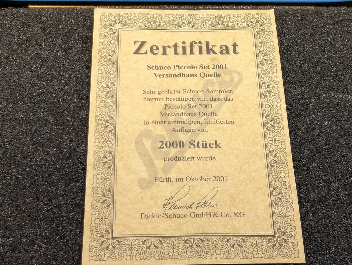 Modellautos 1:90 Schuco Piccolo-Set 2001 Versandhaus Quelle 2-teilig mit OVP