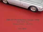 Modellautos 1:43 BBR Ferrari 250 GT Pininfarina Coupe S/N 1637GT Ltd 08/10 OVP
