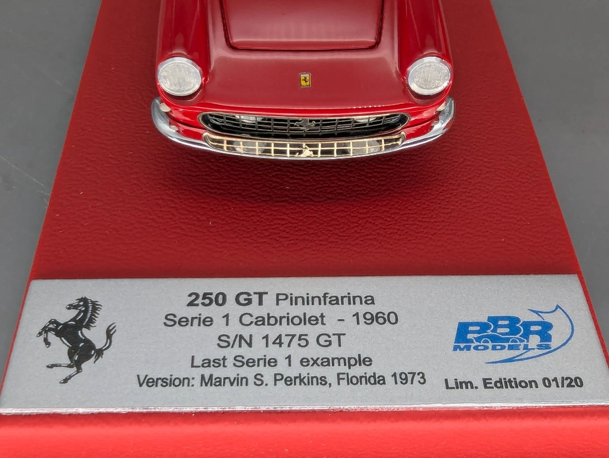 Modellautos 1:43 BBR Ferrari 250 GT Pininfarina Serie 1 Cabrio Ltd 01/20 OVP