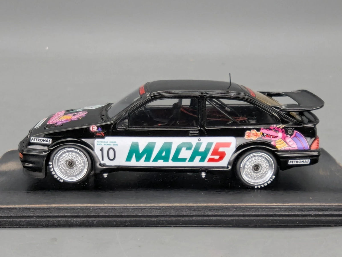 Modellautos 1:43 Spark SA200 Ford Sierra RS500 Cosworth 1992  Mach5 #10 Vitrine