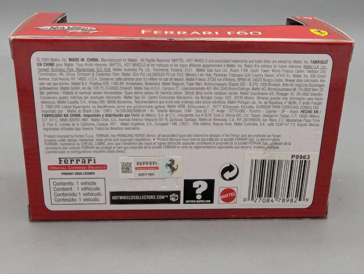 Modellautos 1:43 Hot Wheels Racing Ferrari F60 #4 Kimi Raikkönen mit OVP