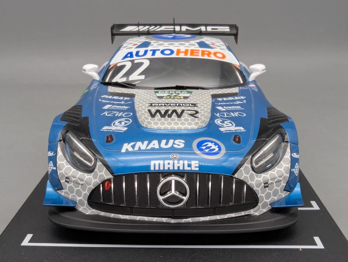Modellautos 1:18 Ixo Mercedes AMG GT3 Evo WINNER Hockenheim DTM 2022 #22 mit OVP
