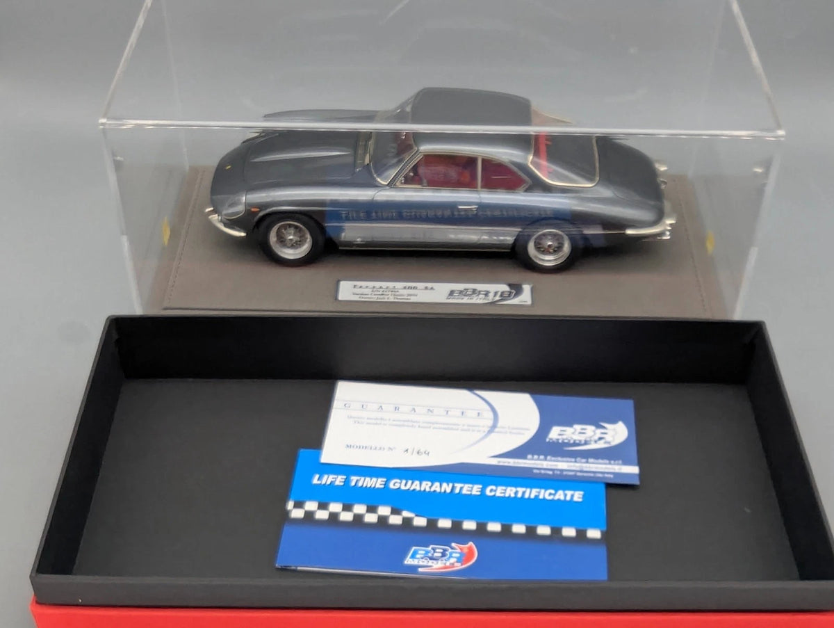 Modellautos 1:18 BBR Ferrari 400 Superamerica 1962 Met. Grau 01/64 Stück mit OVP