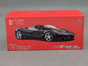 Modellautos 1:43 Bburago Ferrari LaFerrari Aperta Schwarz mit OVP