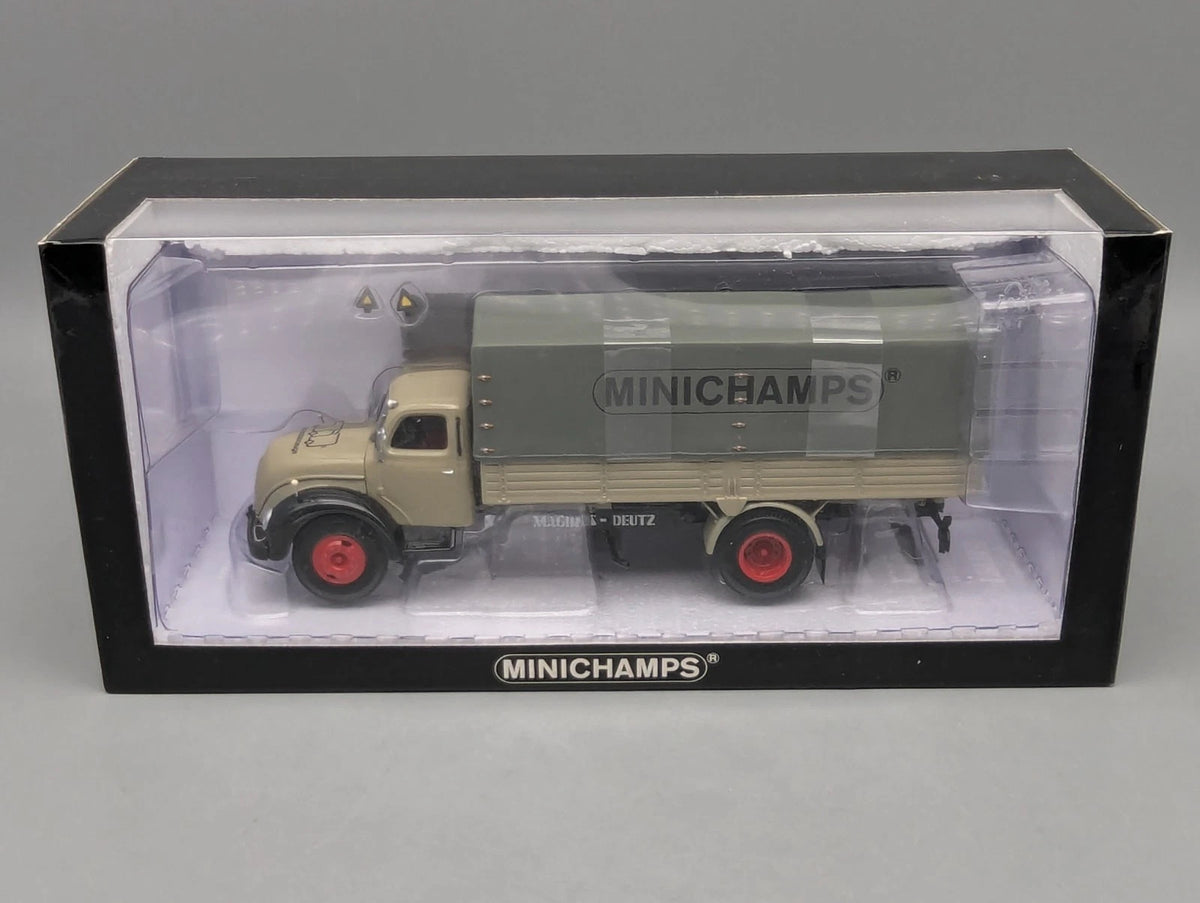 LKW Modell 1:43 Minichamps Magirus Deutz S 6500 Canvas 1955 Grey Black mit OVP