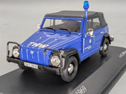Modellautos 1:43 Minichamps Volkswagen VW 181 THW 1969 Blau mit OVP