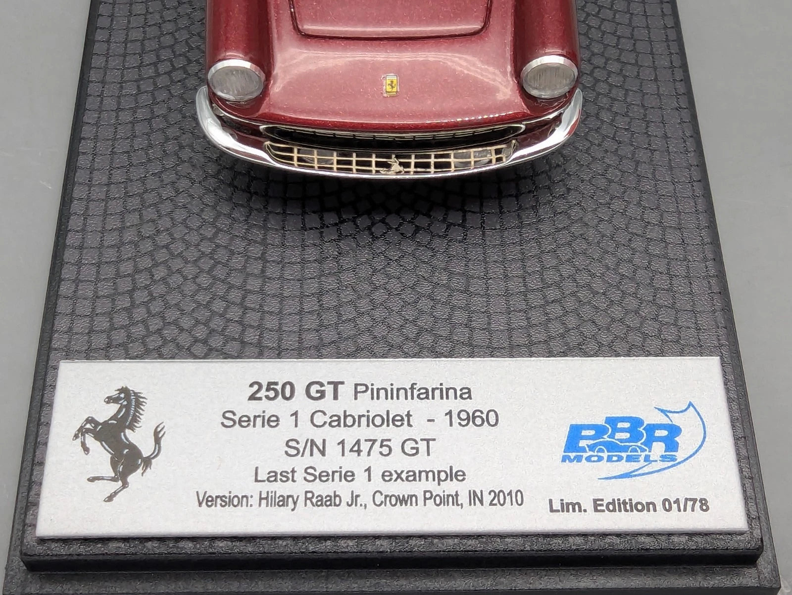 Modellautos 1:43 BBR Ferrari 250 GT Pininfarina Serie 1 Cabrio Ltd 01/78 OVP