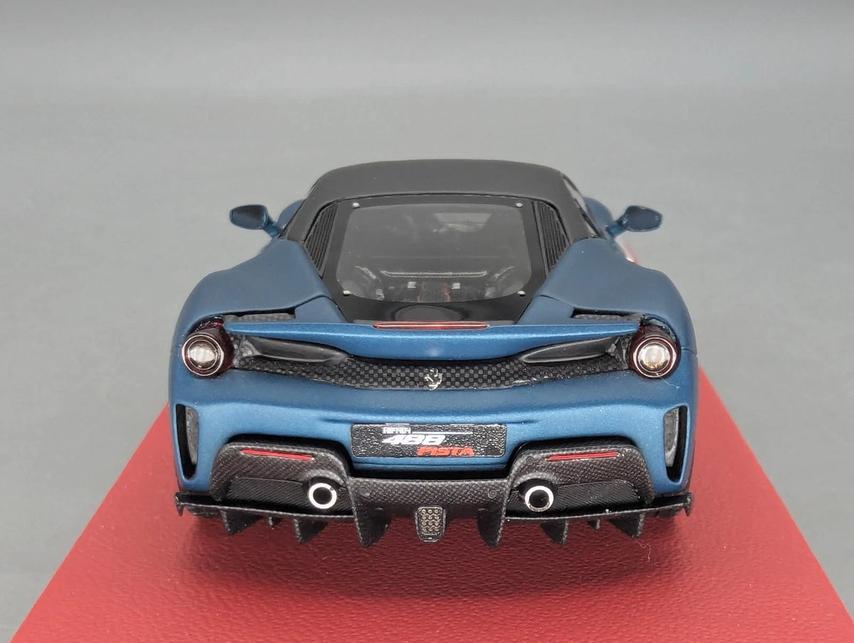 Modellautos 1:43 BBR Concept43 Ferrari 488 Pista Blue Capri Matt 10/10 OVP