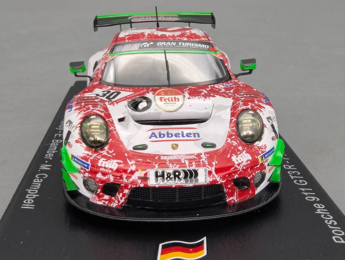 Modellautos 1:43 Spark SG789 Porsche 911 GT3R 24h Nürburgring 2021 #30 mit OVP
