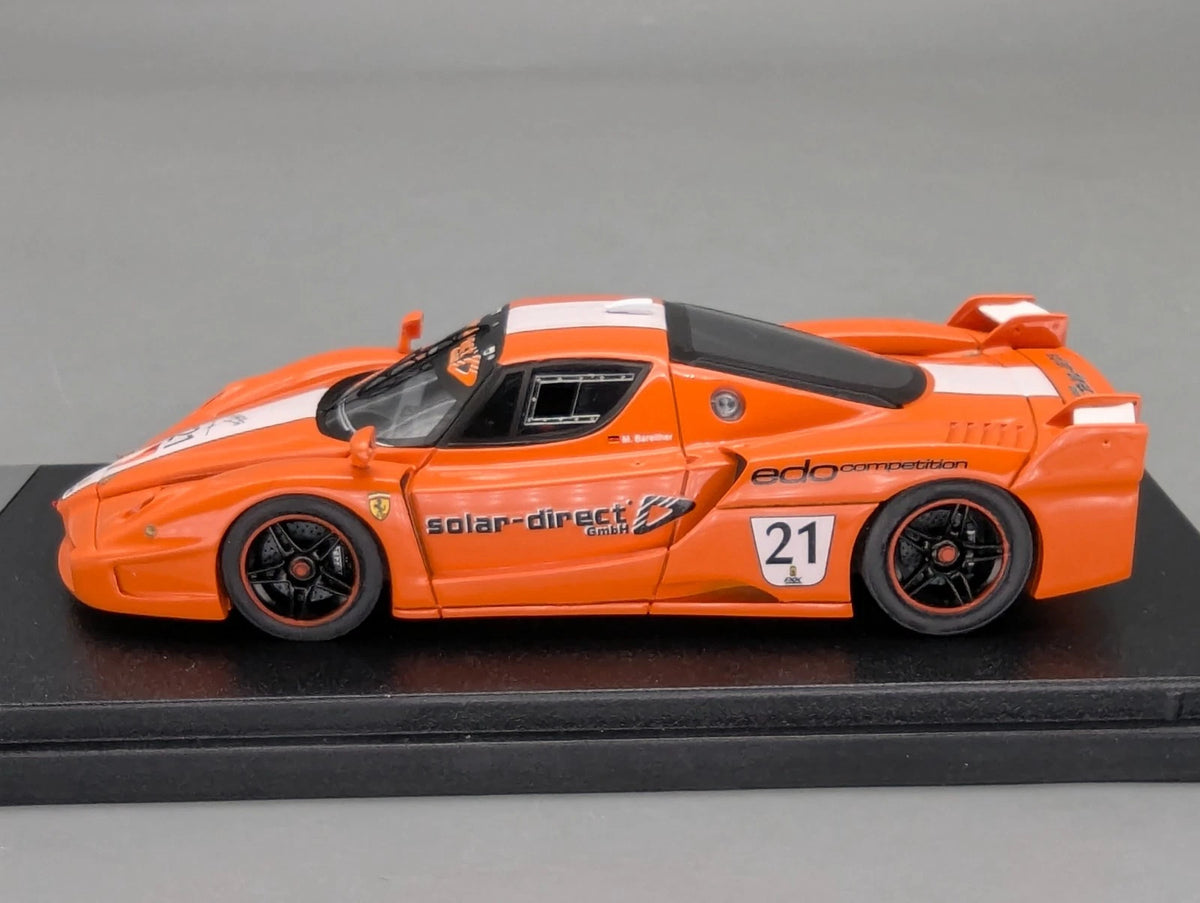 Modellautos 1:43 BBR Ferrari FXX  2006 Orange #21  Ltd 32/50 mit Vitrine und OVP