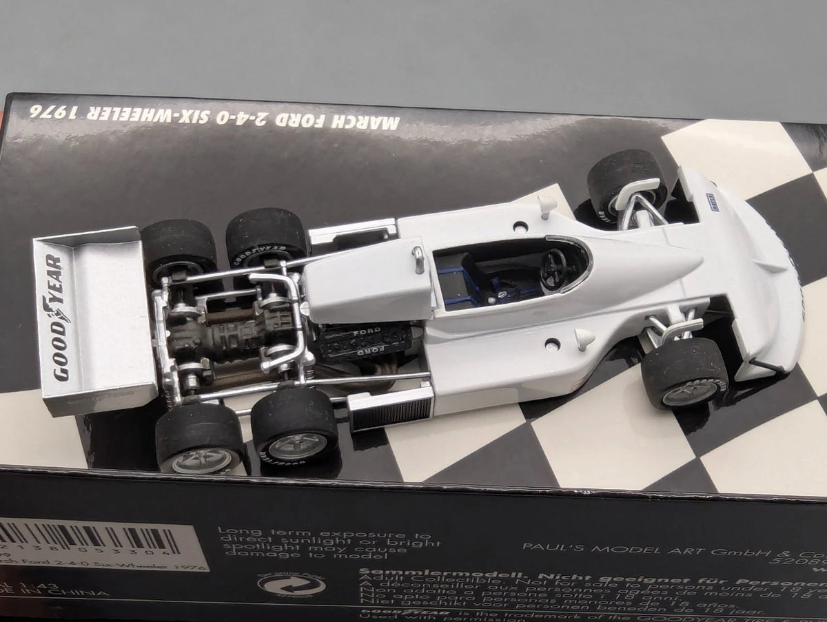 Modellautos 1:43 Minichamps March ford 2-4-0 Six-Wheeler 1976 mit OVP