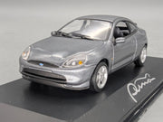 Modellautos 1:43 Minichamps Ford Puma Silbergrau Metallic mit Dealer OVP