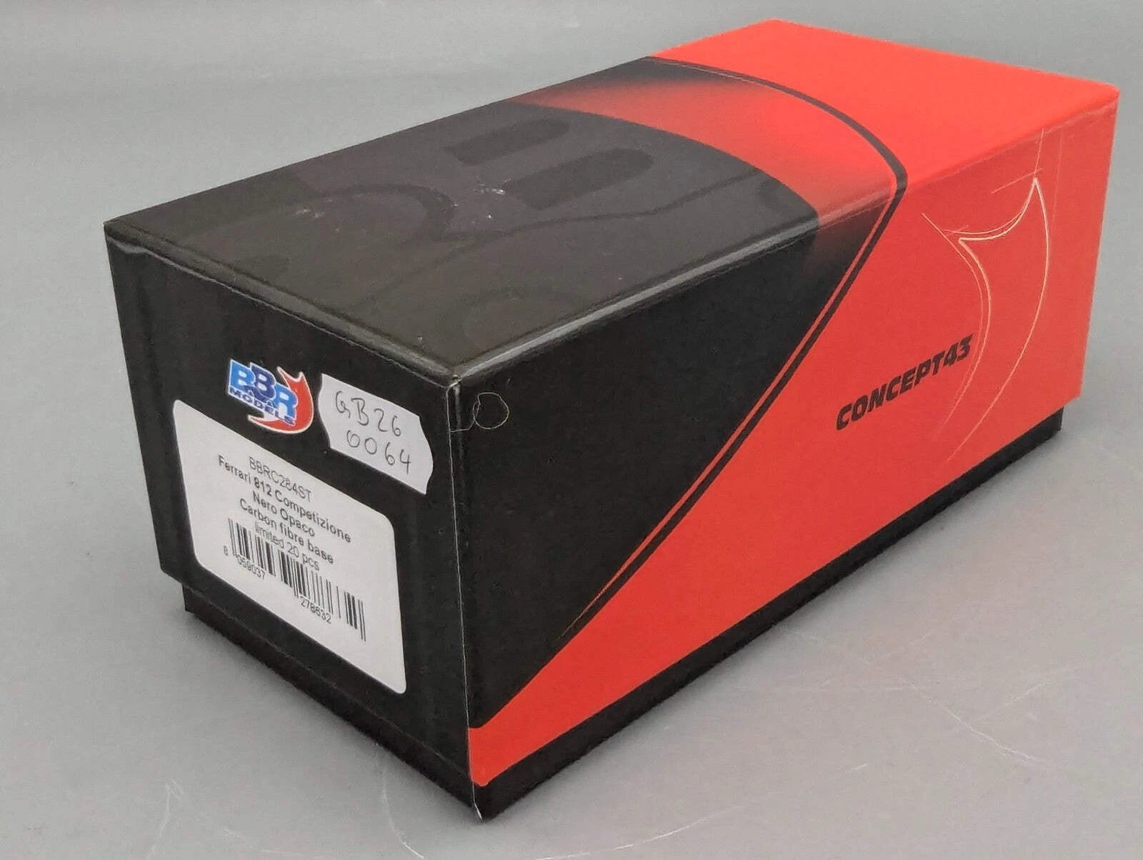 Modellautos 1:43 BBR Concept43 Ferrari 812 Competizione Nero Ltd 04/20 mit OVP