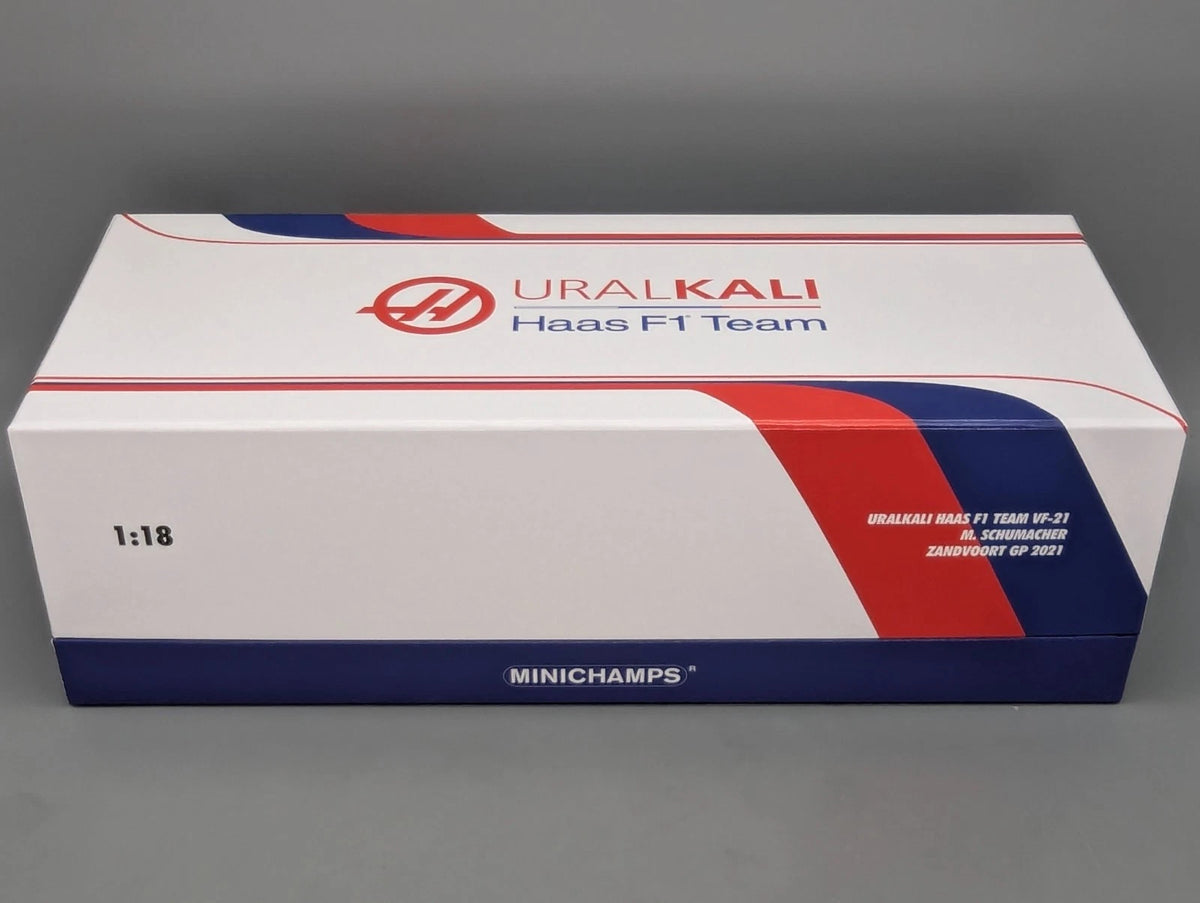 Modellautos 1:18 Minichamps Haas F1 Team VF-21 NL 2021 #47 Mick Schumacher OVP