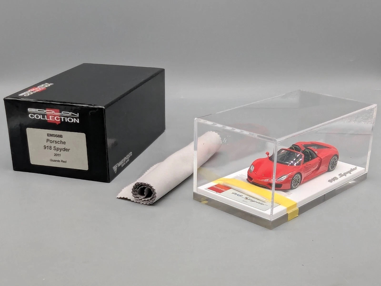 Eidolon Make Up 1:43 Porsche 918 Spyder 2011 Guards Red Rot mit OVP