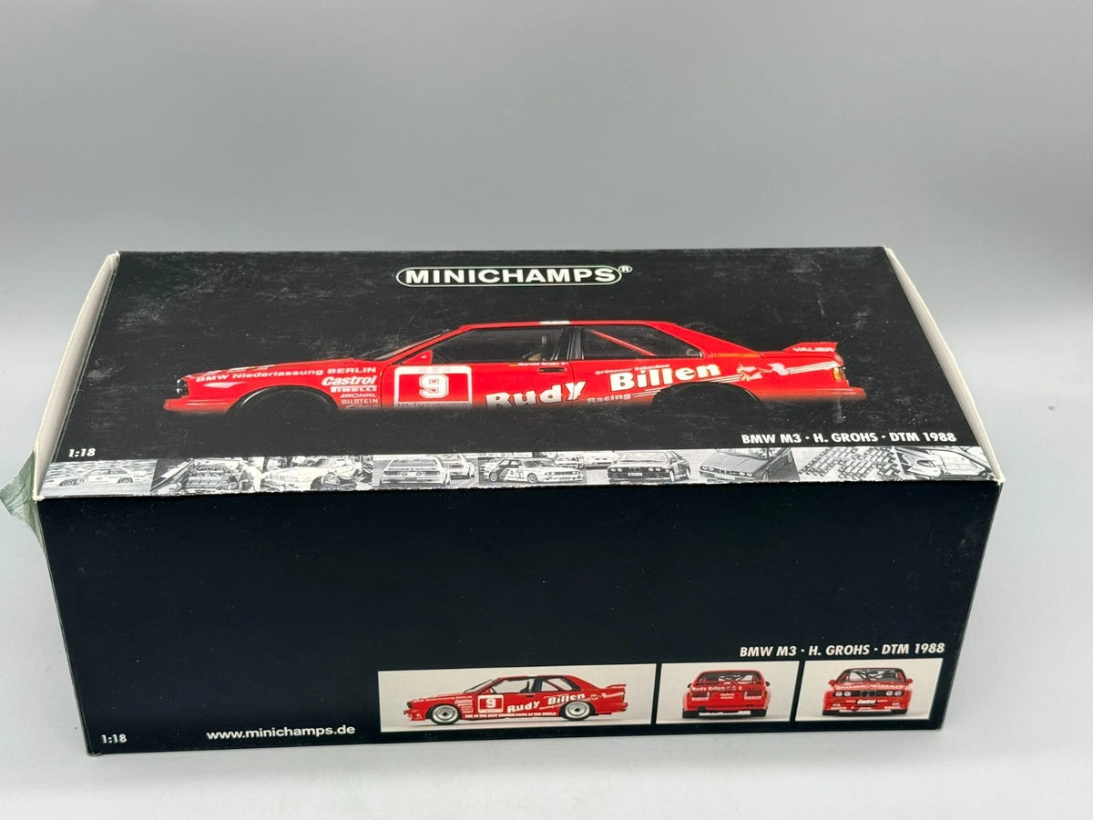 Modellautos 1:18 Minichamps BMW M3 H.Grohs #9 DTM 1988 mit OVP