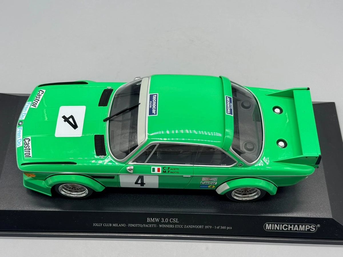 Modellautos 1:18 Minichamps BMW 3.0 CSL Winner ETCC Zandvoort 1979 #4 mit OVP