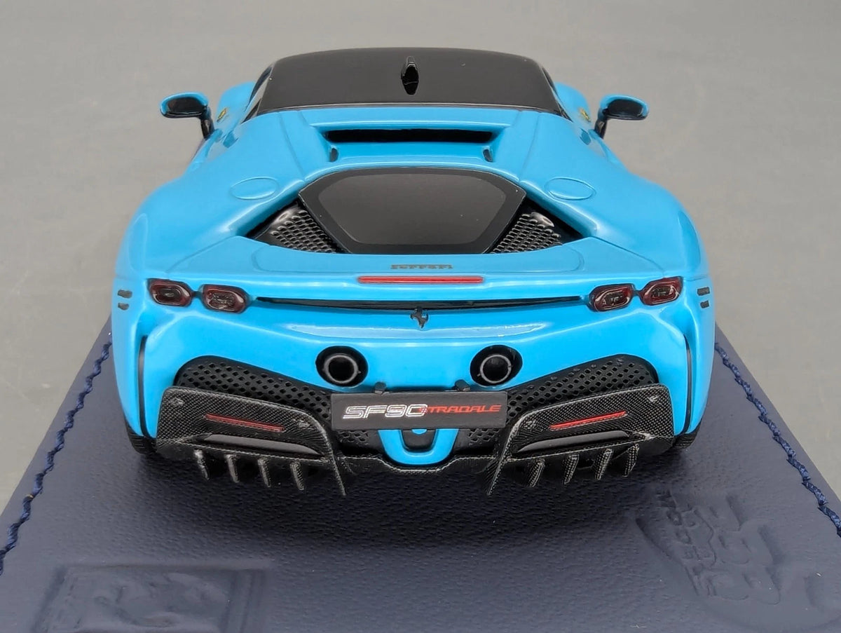 Modellautos 1:43 BBR Executive Calsito Ferrari SF90 Stradale Blue Ltd 02/21 OVP