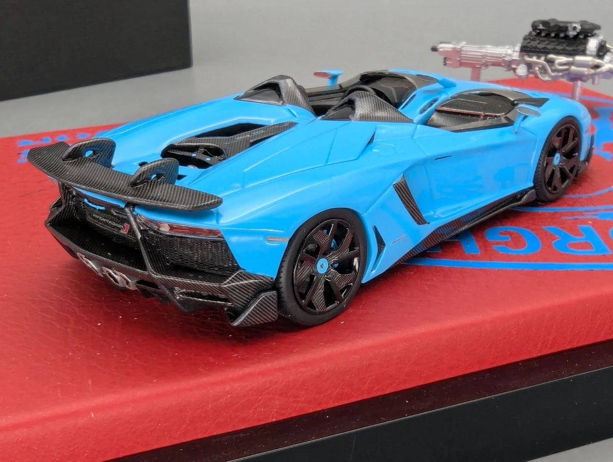 Modellautos 1:43 MR Lamborghini Aventador J Speedster Ltd 01/04 Engine Set OVP