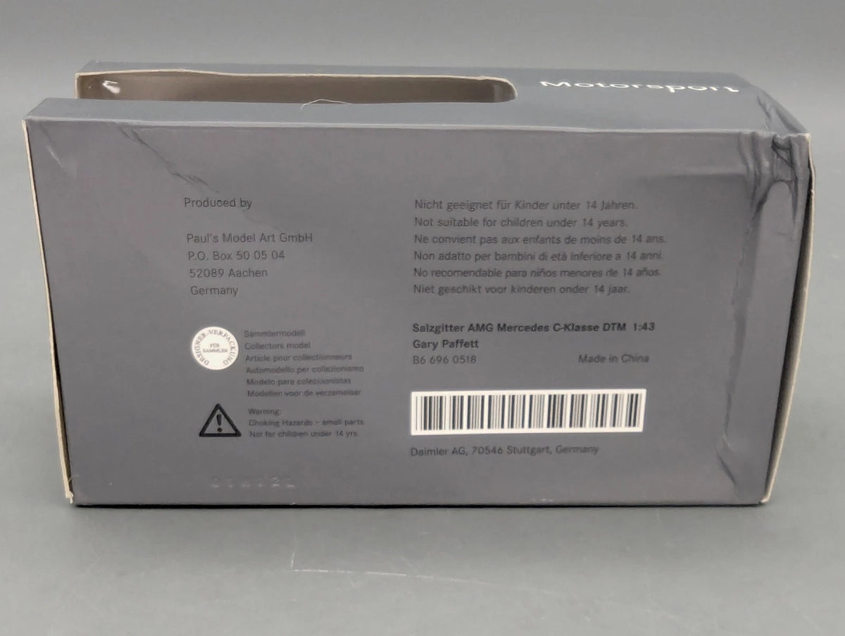 Modellautos 1:43 Minichamps AMG Mercedes C Klasse DTM 2009 #10 Gary Paffett OVP