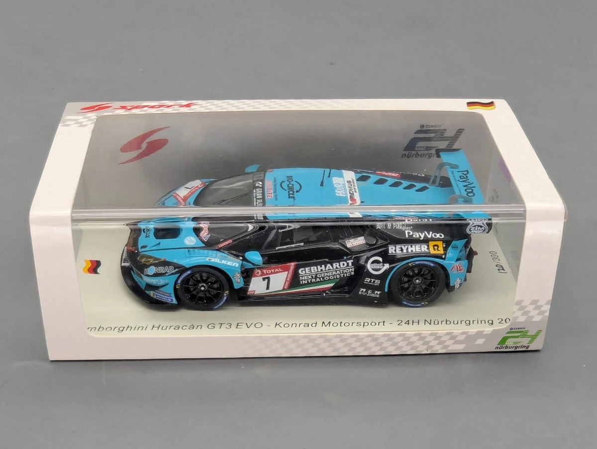 Modellautos 1:43 Spark SG576 Lamborghini Huracan GT3 EVO 24h Nbrg 2019 #7 OVP