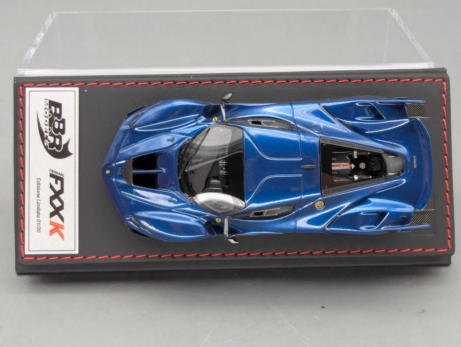 Modellautos 1:43 BBR Deluxe Calsito Ferrari FXX-K Blue Nart Ltd 01/20 OVP