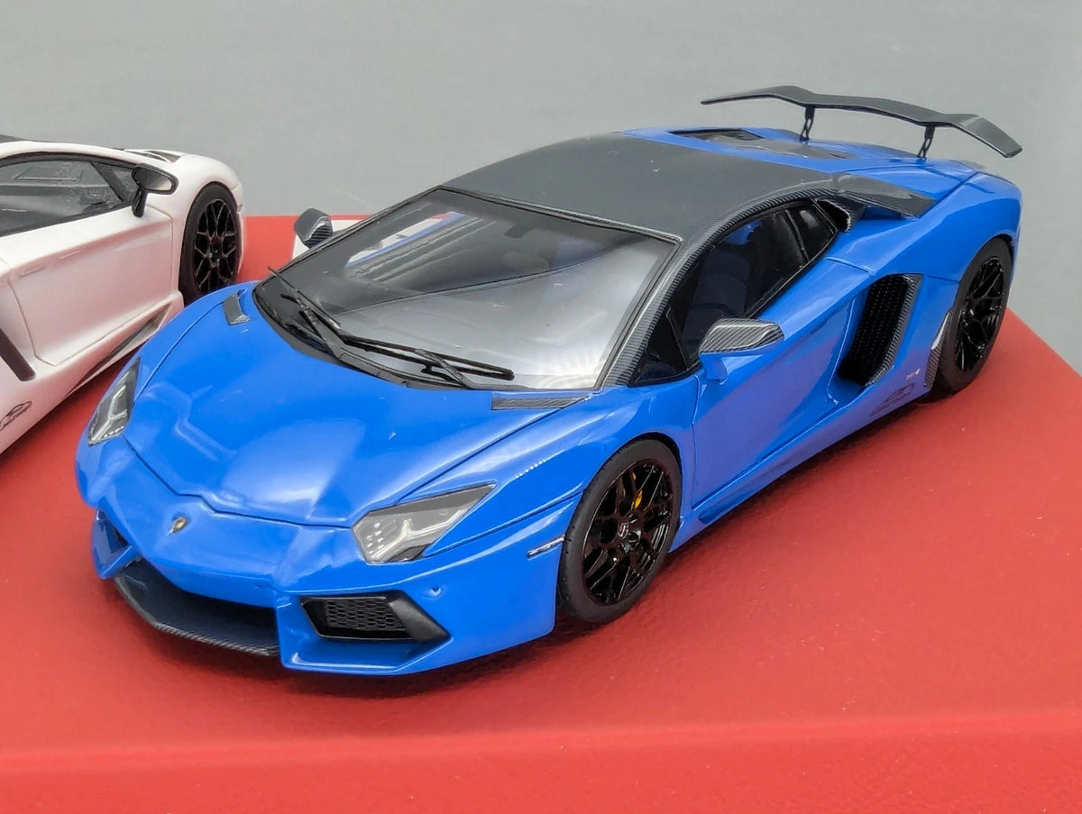 Eidolon Make Up 1:43 Lamborghini Aventador LP760-2 Blau und Weiß 2tlg Set OVP