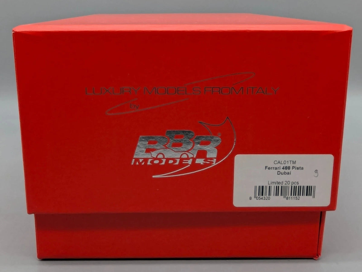 Modellautos 1:18 BBR CALSITO Ferrari 488 Pista Dubai Ltd 09/20 Stck in OVP