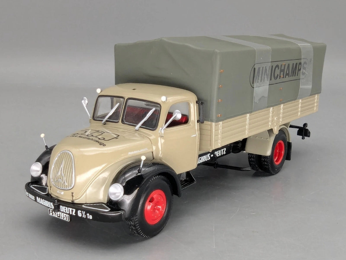 LKW Modell 1:43 Minichamps Magirus Deutz S 6500 Canvas 1955 Grey Black mit OVP